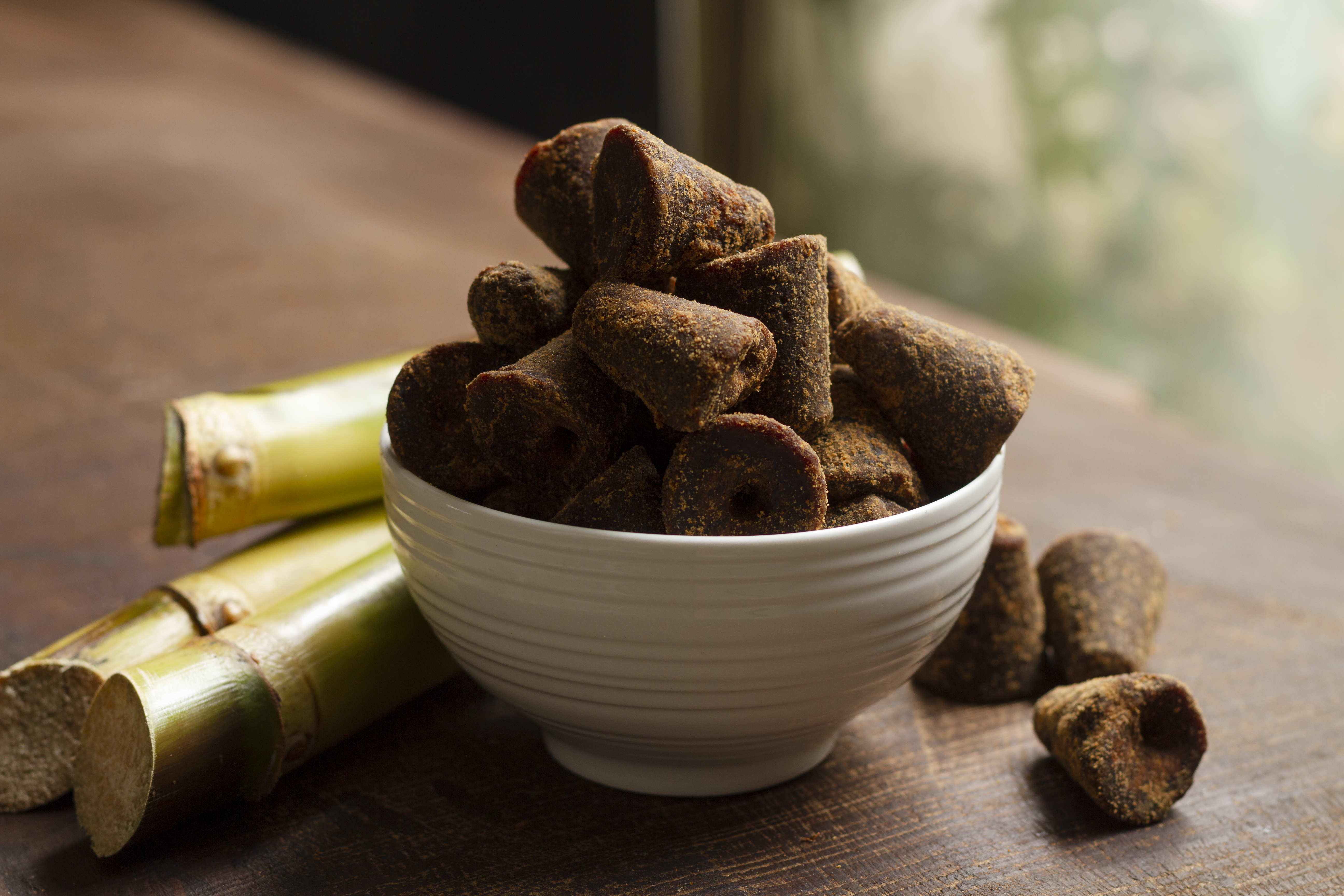 jaggery cube with SugerCane
